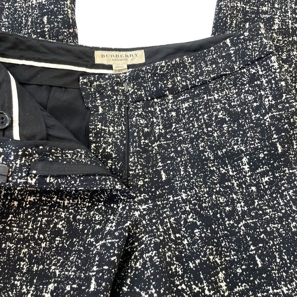 Burberry London Textured Career Trouser Pant, Size 2 - Picture 10 of 11